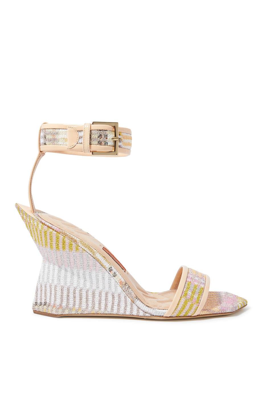 Missoni Nina Geometrik Raschel Lame Topuklu Sandaletler