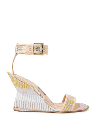 Missoni Nina Geometrik Raschel Lame Topuklu Sandaletler