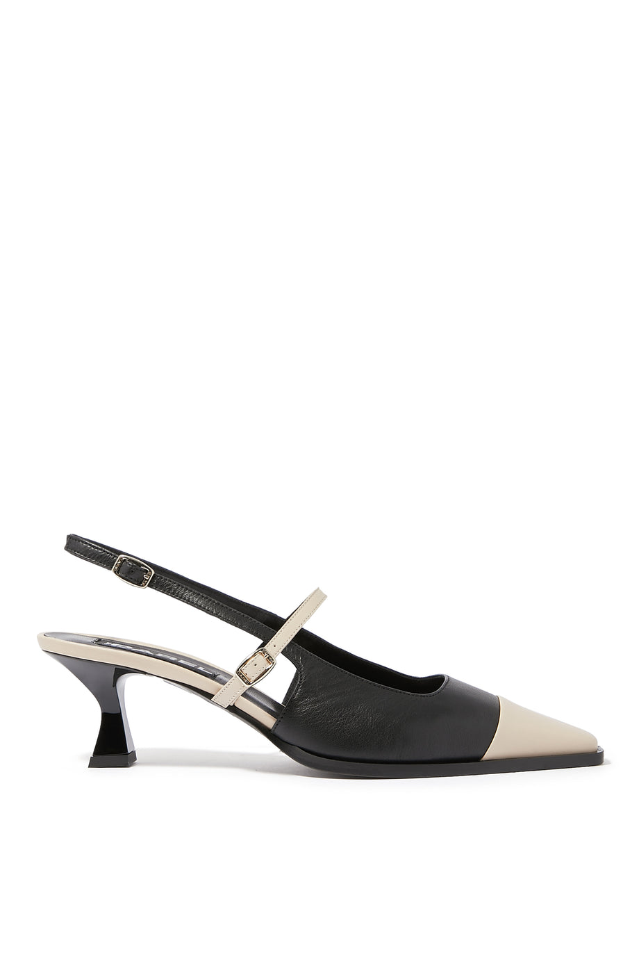 Cécile İki Renkli Slingback Topuklu Ayakkabı