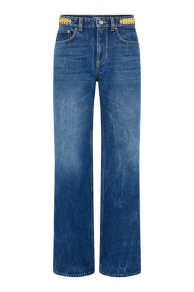 Düz Kesim Denim Jean Pantolon