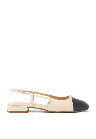 Kara Slingback Düz Ayakkabılar