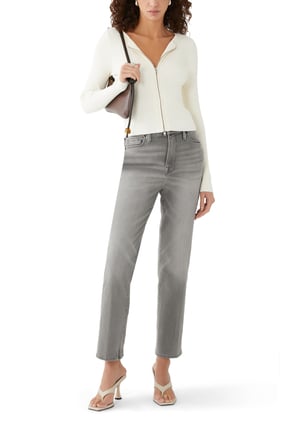 Kadın Stretch Rib Triko Kazak - Şık ve Rahat