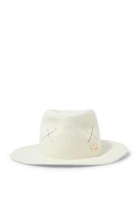 Kesik Detaylı Fedora Şapka - Yaz Modası