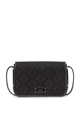 Kate Spade Çiçek Desenli Küçük Askılı Çanta - SİYAH