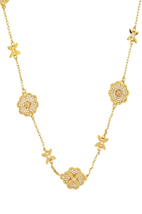 Heritage Bloom Kolye - Şık ve Zarif Çiçek Deseni