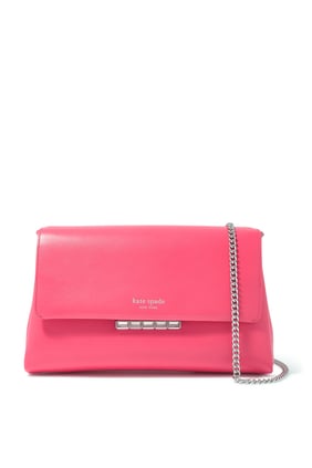 Grace Süslemeli Kilit Clutch - Pembe