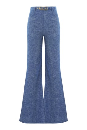 Eden Chambray Geniş Paça Pantolon