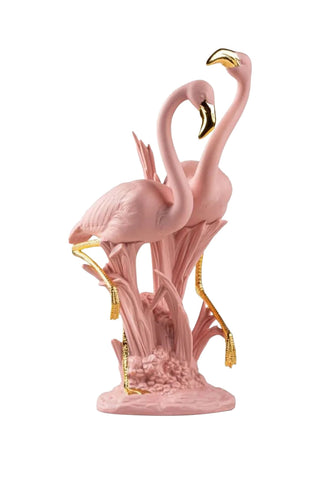 Flamingolar Heykeli, 33 cm Porselen Dekoratif Figür