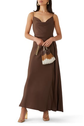 Eila Fırfırlı Elbise - Trendy Midi Elbise