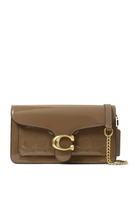 Coach Tabby İmza Suni Deri Clutch Çanta - Kahverengi