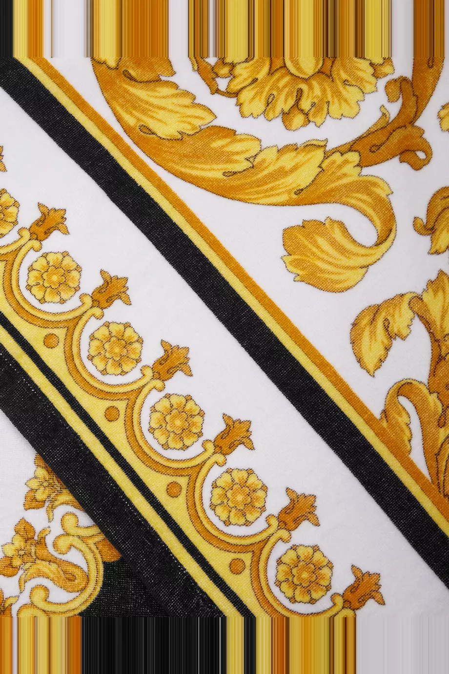 Crete de Fleur Plaj Havlusu, Pamuklu, Versace Lüks & Baskılı Tasarım