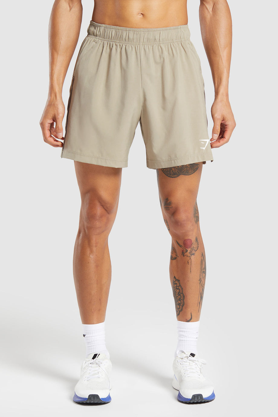 Sport 7" Slim Fit Shorts Nefes Alabilir, Yansıtıcı Logo Detaylı Erkek Şort