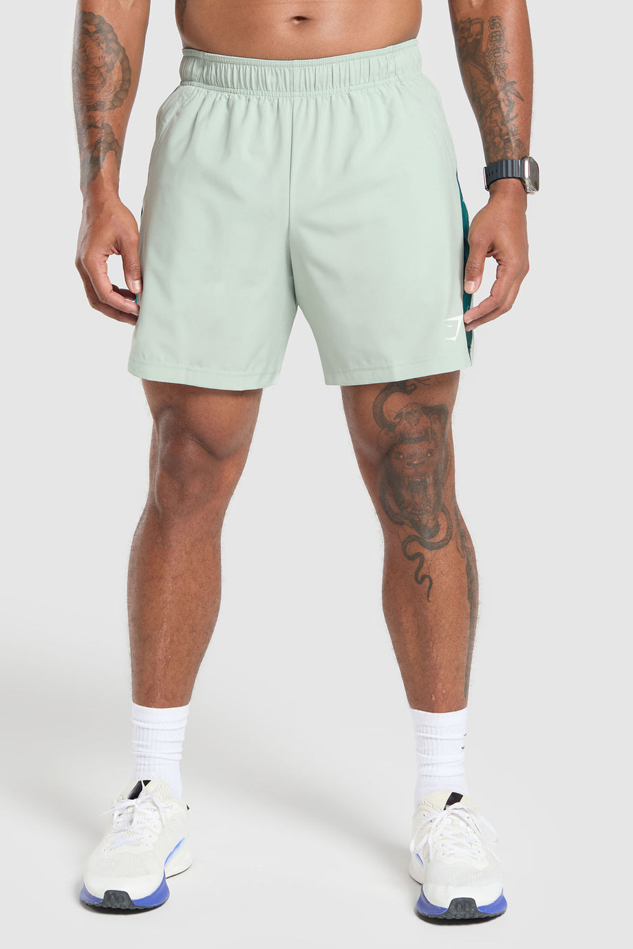 Sport 7" Slim Fit Shorts Nefes Alabilir, Yansıtıcı Logo Detaylı Erkek Şort