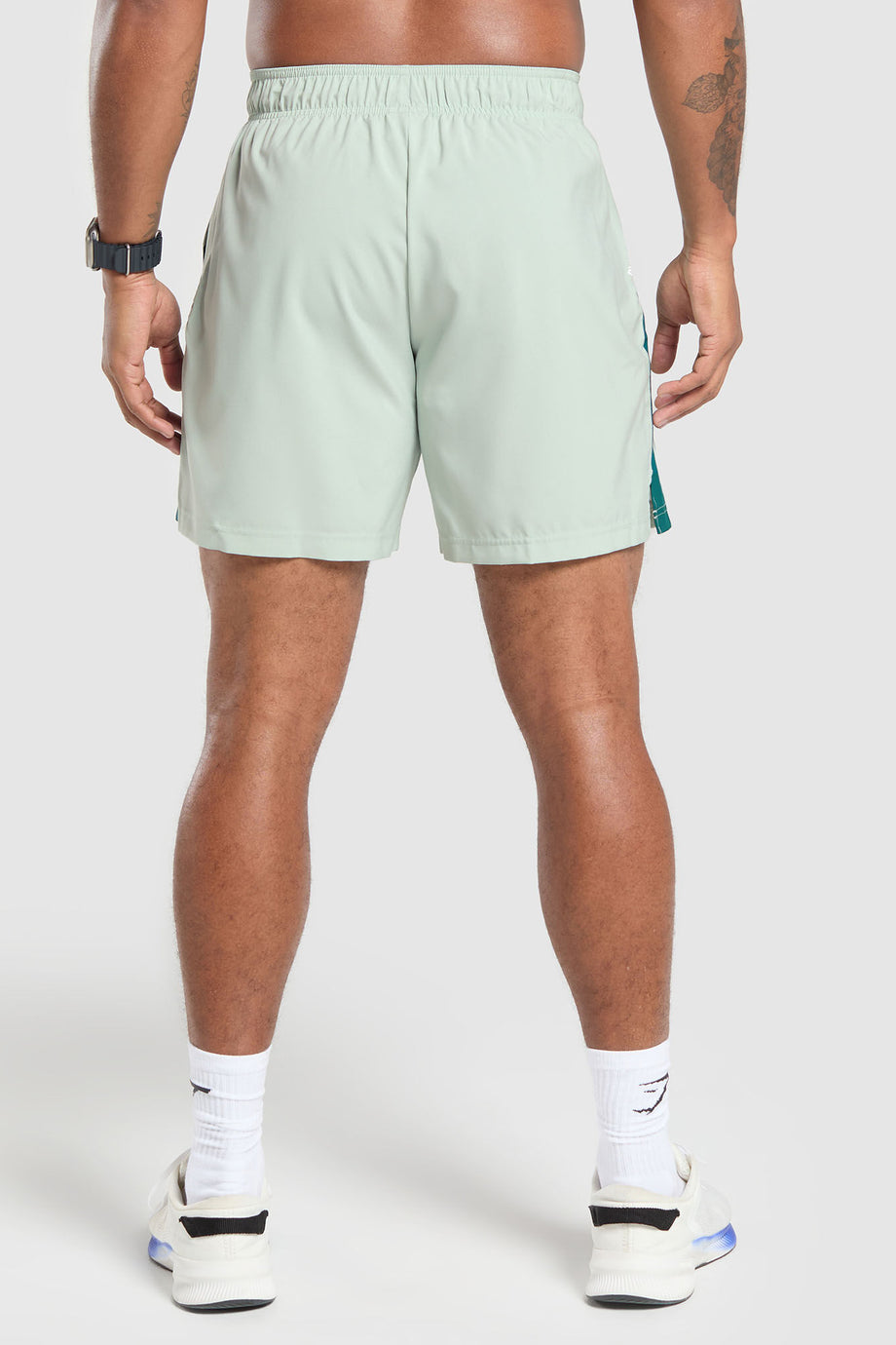 Sport 7" Slim Fit Shorts Nefes Alabilir, Yansıtıcı Logo Detaylı Erkek Şort