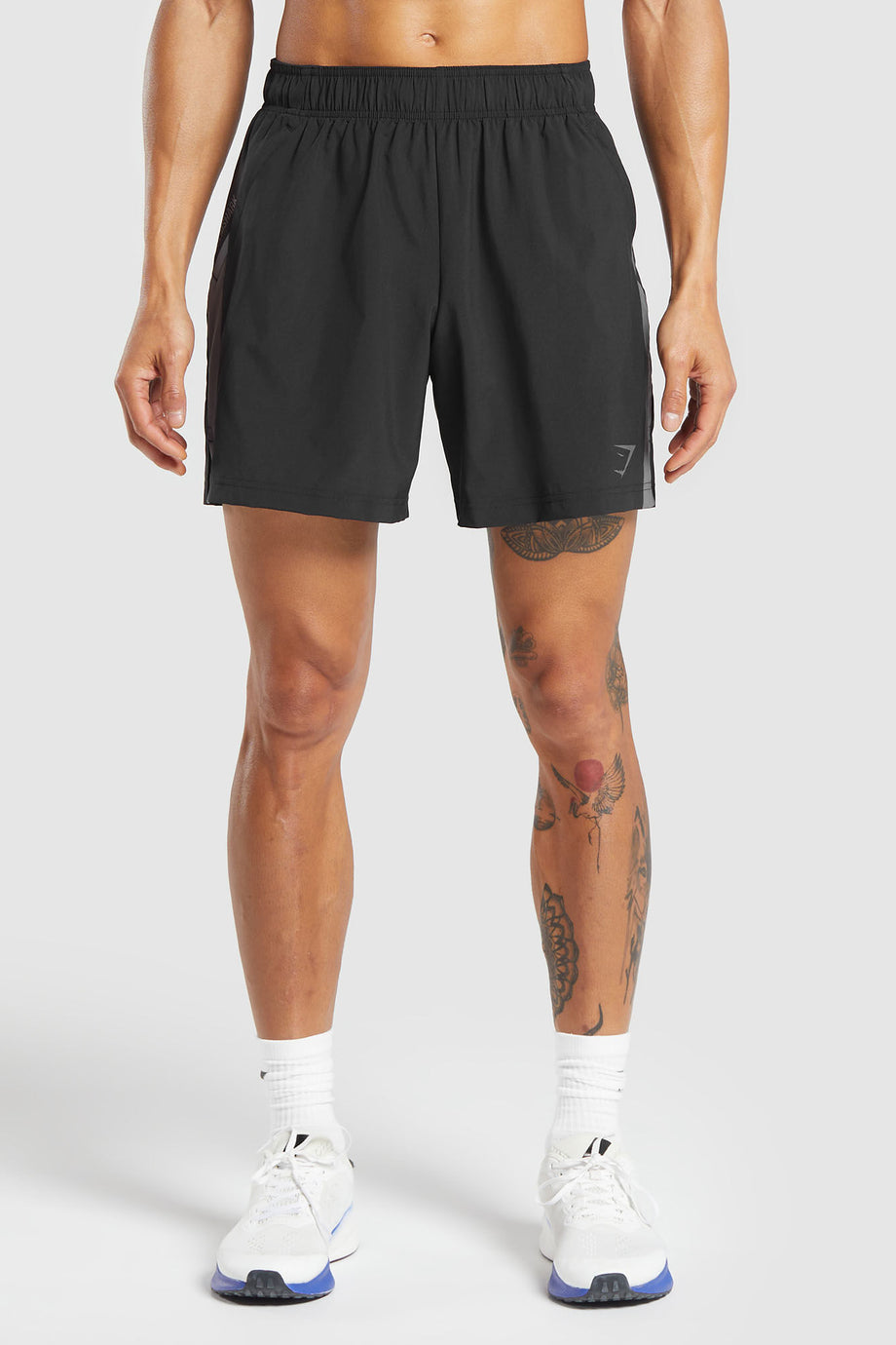 Sport 7" Slim Fit Shorts Nefes Alabilir, Yansıtıcı Logo Detaylı Erkek Şort