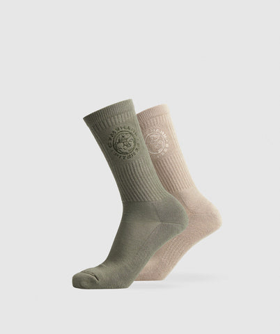 Legacy Crew Çorap 2'li Paket Rahat, Destekleyici ve Yastıklı Tasarım