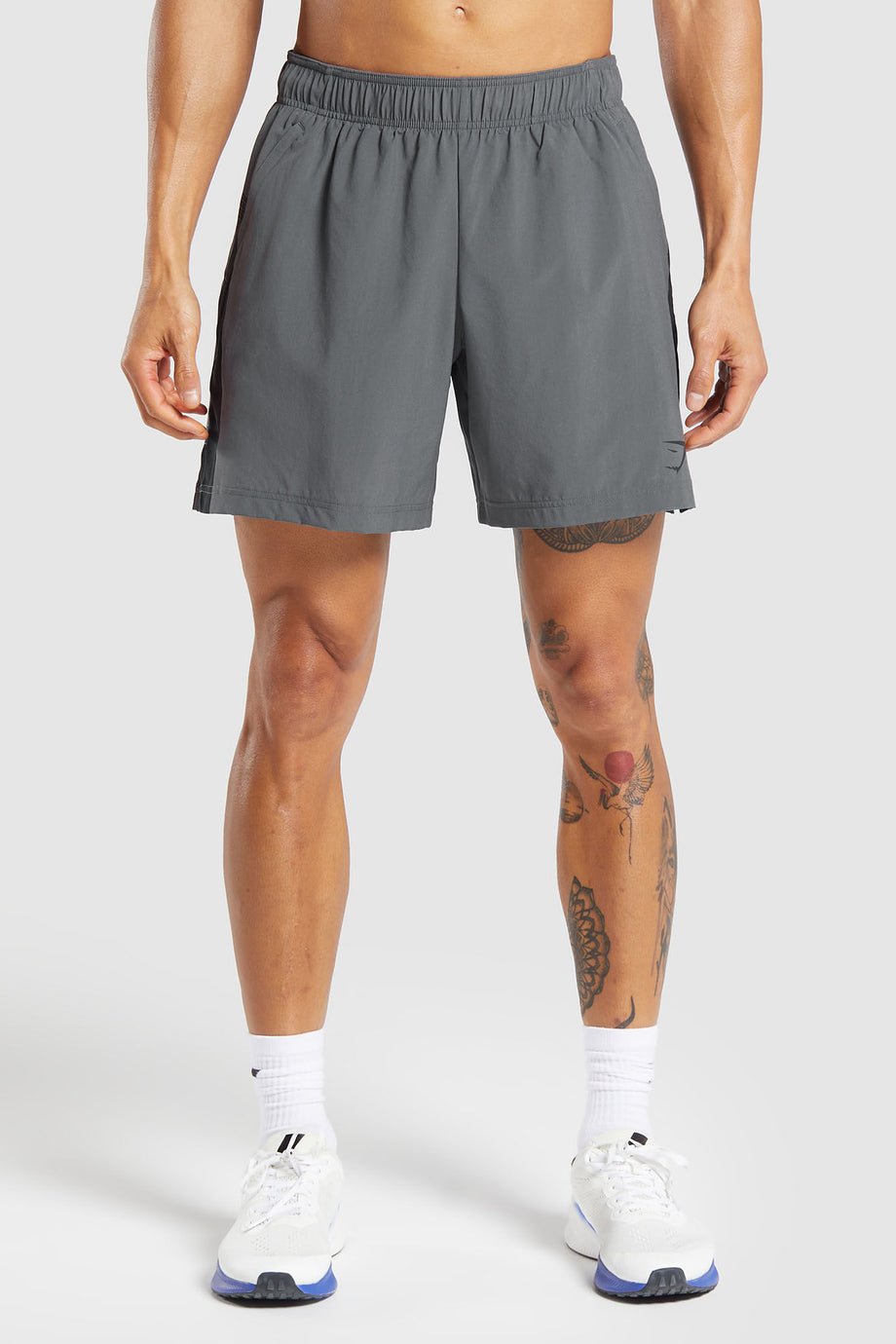 Sport 7" Slim Fit Shorts Nefes Alabilir, Yansıtıcı Logo Detaylı Erkek Şort