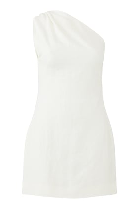 Dolaşık Keten Mini Elbise - St Agni