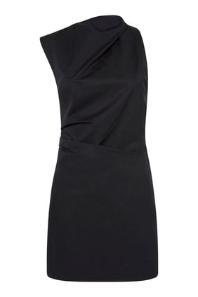 Asimetrik Tuck Mini Elbise - St Agni