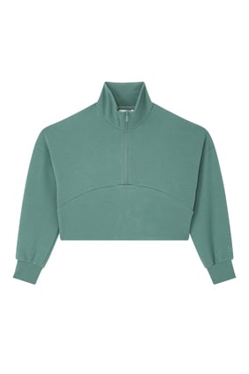 Şık ve Rahat Elevate Yarım Fermuarlı Sweatshirt