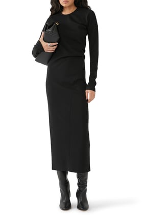 Kıvrımlı Jersey Elbise - Şıklığın Adresi