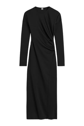 Kıvrımlı Jersey Elbise - Şıklığın Adresi