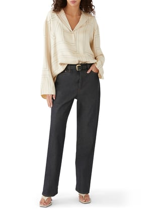Twisted Seam Denim - Şık ve Rahat Kot Pantolon