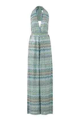 Zigzag Desenli Uzun Tulum