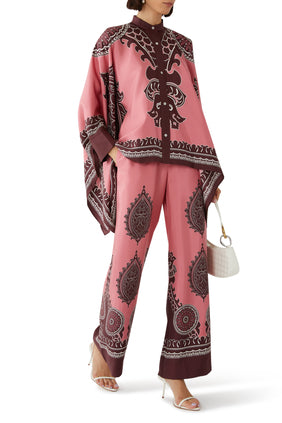 Şık Foulard İpek Twill Gömlek - La Double J