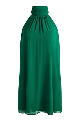 Corine Halter Yaka Trapez Mini Elbise