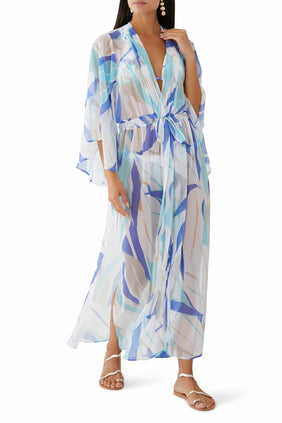 Palm Springs Maxi Kimono - Şık ve Rahat Plaj Kimonosu