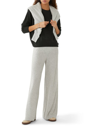 Rahat Kesim Gri Kaşmir Sweatshirt