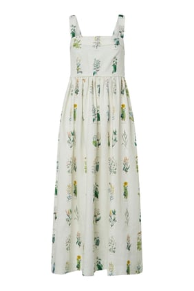 Oroton Çiçek Desenli Midi Elbise