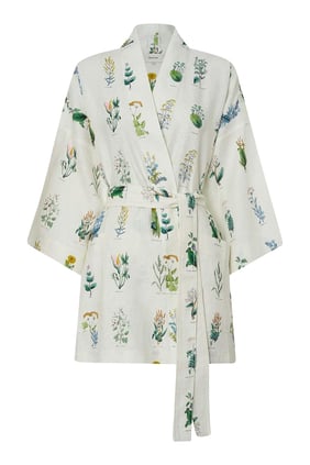 Yeşil Ev Çiçekli Kimono