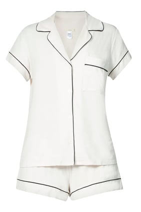 Gisele Kısa Pijama Takımı - İvory