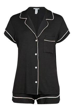 Gisele Kısa Pijama Takımı - Siyah