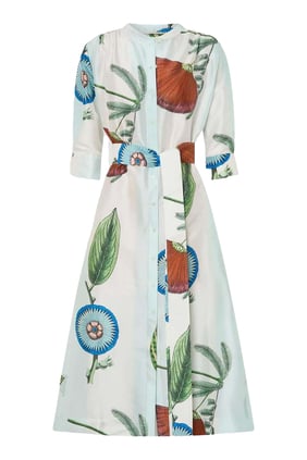 Oroton Grand Çiçek Desenli Midi Elbise