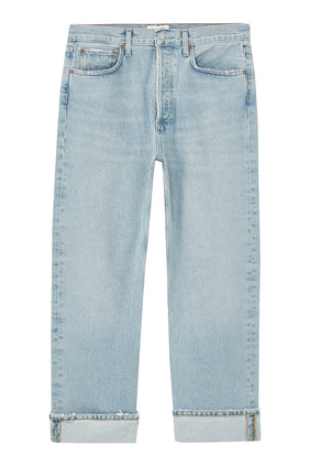 Agolde Fran Düşük Bel Düz Jean