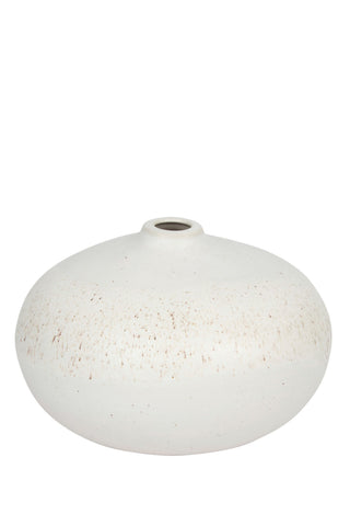 Thornton 26 cm Beyaz Seramik Vazo,