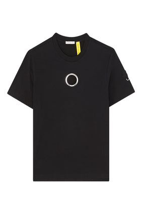 Moncler Kadın Gözlemeli Tişört - Siyah