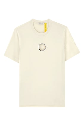 Moncler Kadın Eyelet Tişört - Bej Renk