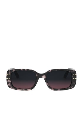 Dior Signature S12I Havana Dikdörtgen Güneş Gözlüğü