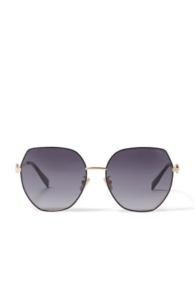 Bvlgari Logo Yuvarlak Güneş Gözlüğü