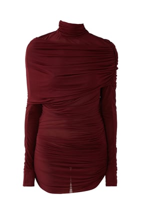 Mugler Şık Vampir Kırışık Bluz