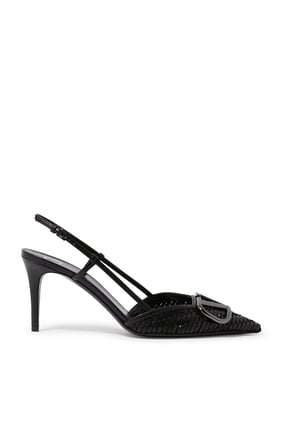 Valentino Garavani VLogo 80 İmzalı Slingback Topuklu Ayakkabı