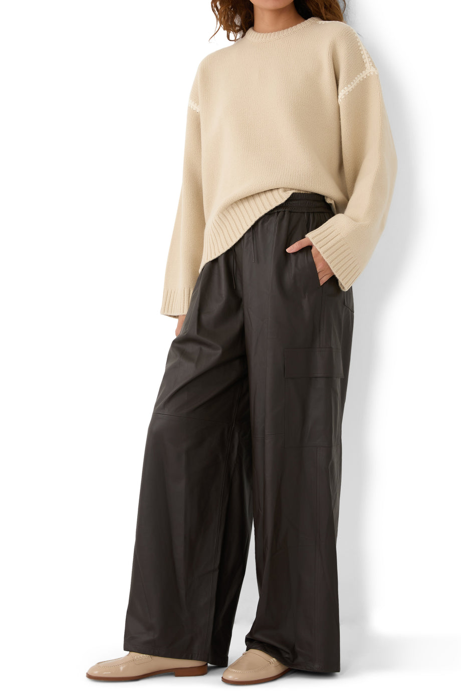 Georgie Nuit 15 Kadın Loafer - Açık Bej