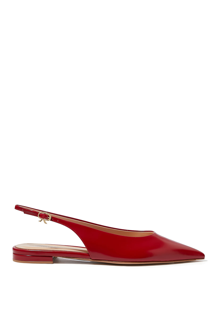 Gianvito Rossi Robbie Slingback Düz Ayakkabı - Kırmızı