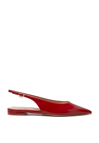 Gianvito Rossi Robbie Slingback Düz Ayakkabı - Kırmızı