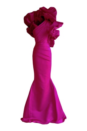 Şık Pouf Omuz Elbisesi - Mrs. Keepa