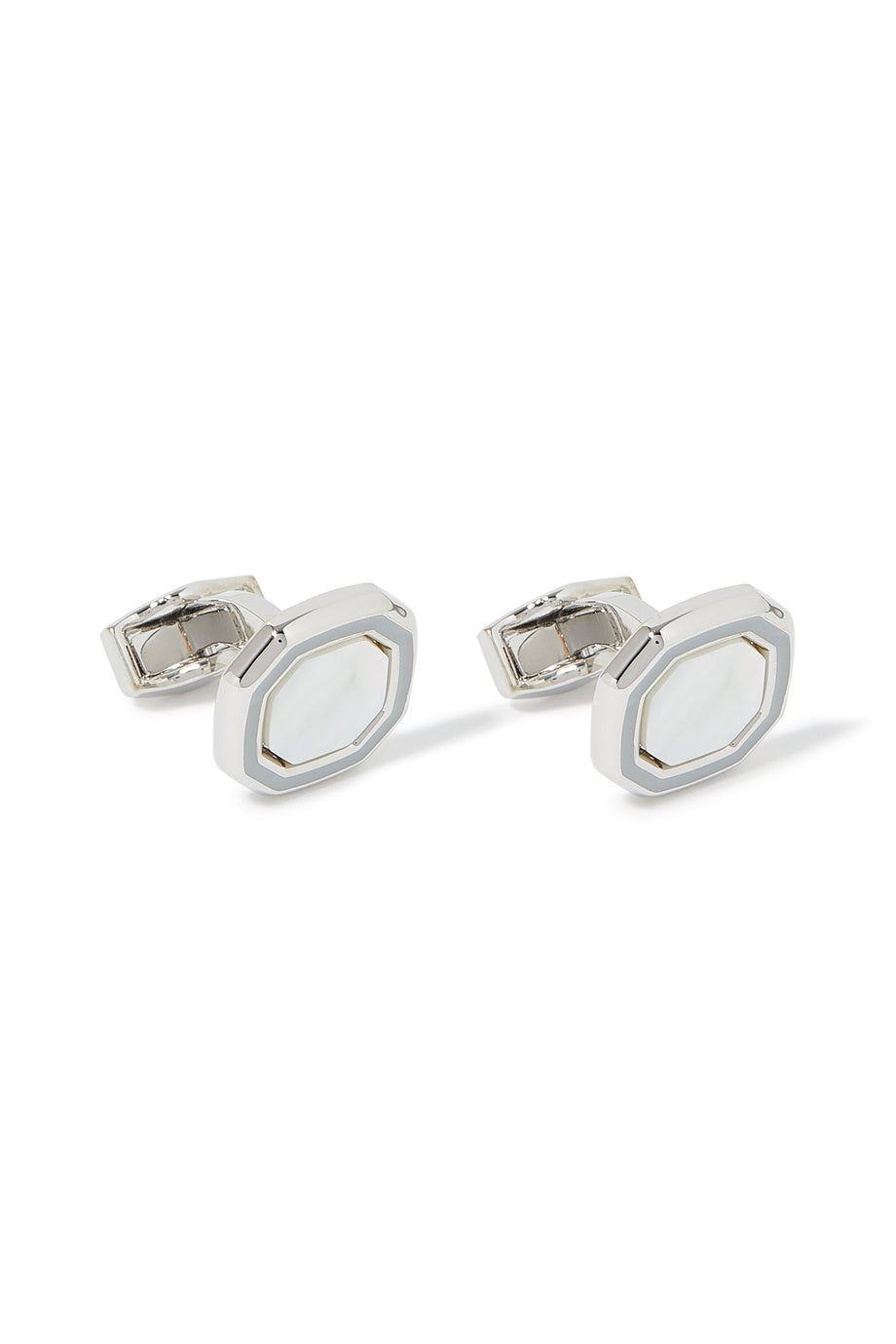 Sekizgen Yarı-Değerli Taşlı Klasik Kravat İğnesi